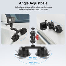 Dual - Suction 360° Rotating Mount: 33lb Heavy - Duty Phone & Action Cam Holder - CAME - TV