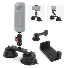 Dual - Suction 360° Rotating Mount: 33lb Heavy - Duty Phone & Action Cam Holder - CAME - TV