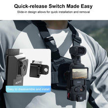 Expansion Adapter Accessorie for DJI Osmo Pocket 3, Aluminium Protective Cage, with Cold Shoe Mount, 1/4
