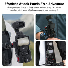 Expansion Adapter Accessorie for DJI Osmo Pocket 3, Aluminium Protective Cage, with Cold Shoe Mount, 1/4