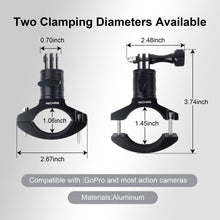 Handlebar Adapter Bracket for 1.06 inches to 1.45 inches Diameter Handlebar for GoPro Hero 13/12/11/10/9/8/7/6/5/4/3+ - CAME - TV