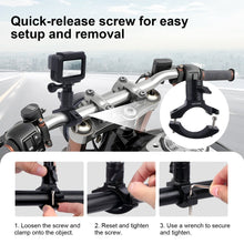 Handlebar Adapter Bracket for 1.06 inches to 1.45 inches Diameter Handlebar for GoPro Hero 13/12/11/10/9/8/7/6/5/4/3+ - CAME - TV