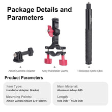 Handlebar Adapter Bracket with Selfie stick - CAME - TV