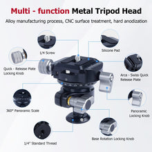 Low Profile Tripod Ball Head with 1/4