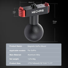 Magnetic Quick - release Mount for Gopro Hero 13 with 1 Inch Ball Head - CAME - TV