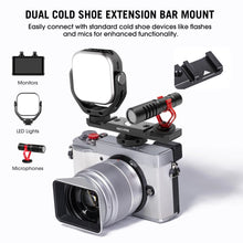 Mechrig 10cm Extention Bracket with 2×Cold Shoes and 1/4