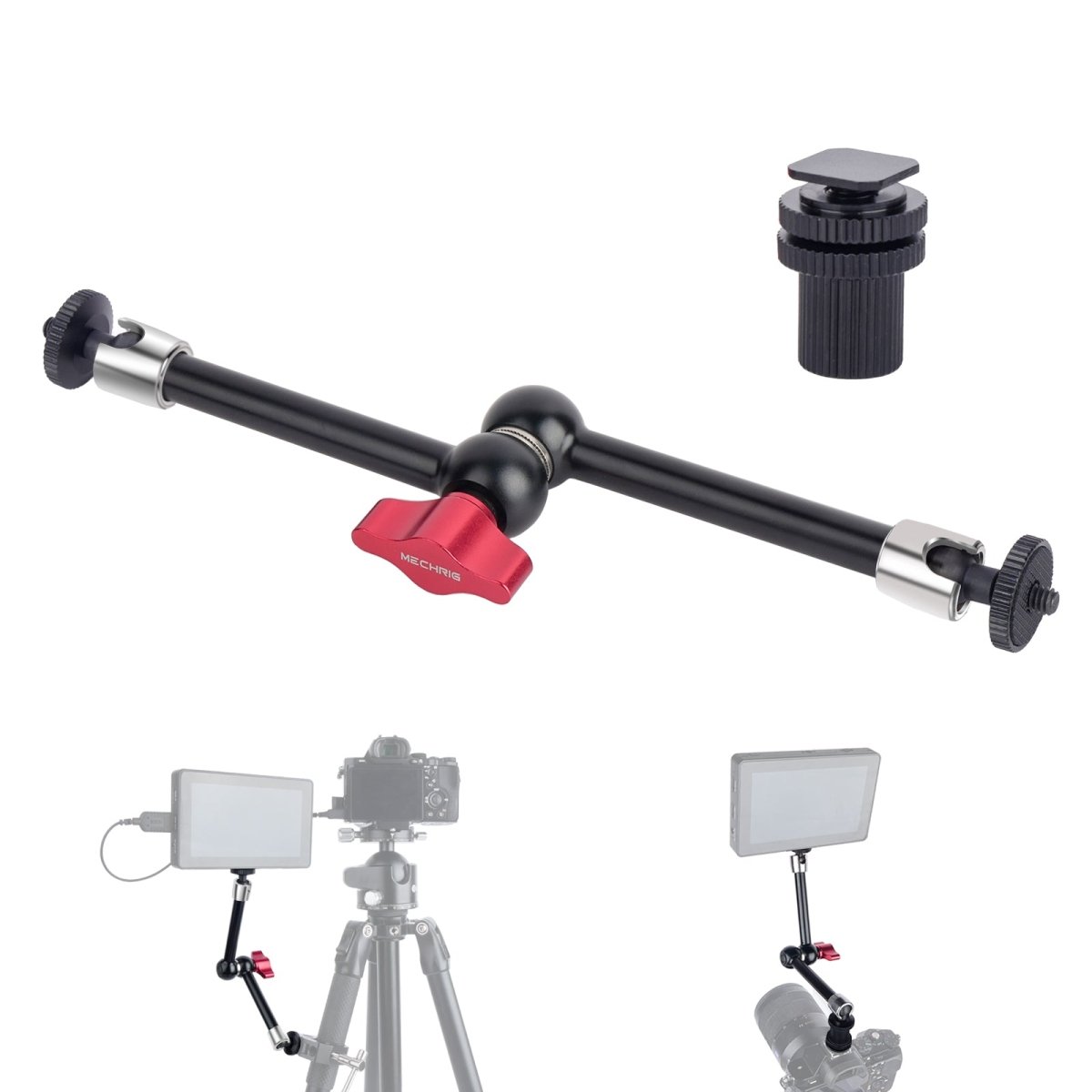 Mechrig 11 inch Adjustable Articulating Friction Magic Arm Compatible with LCD Monitor, DSLR Camera Rig, LED Lights, Flash Light - CAME - TV