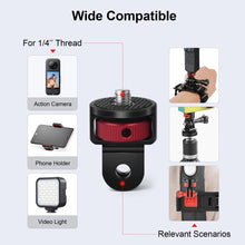 Mechrig 2 Pcs 360°Rotatable Tripod Head Camera 1/4