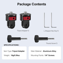 Mechrig 2 Pcs 360°Rotatable Tripod Head Camera 1/4