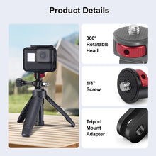 Mechrig 2 Pcs 360°Rotatable Tripod Head Camera 1/4