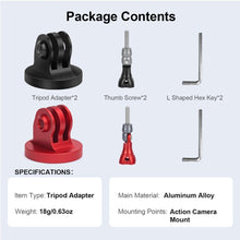 Mechrig 2 Pcs Camera Tripod Adapter Mount with Bendable GoPro Screw Rods - CAME - TV