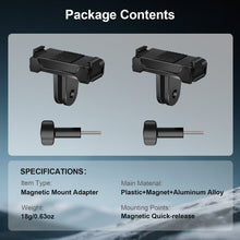 Mechrig 2 Pcs Magnetic Mount Adapter with T - Bar Screw Rods For DJI Osmo Action 3 4 5 Pro - CAME - TV
