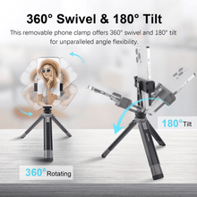 Mechrig 2 - Section Telescopic Tripod with Cold Shoe Adapter and Phone Clamp - CAME - TV