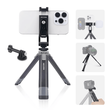 Mechrig 2 - Section Telescopic Tripod with Cold Shoe Adapter and Phone Clamp - CAME - TV