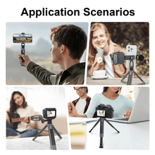 Mechrig 2 - Section Telescopic Tripod with Cold Shoe Adapter and Phone Clamp - CAME - TV