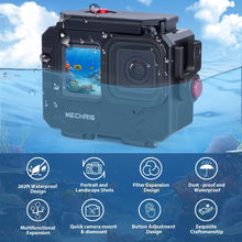 MECHRIG 262ft (80m) Underwater Waterproof Action Camera Case for Gopro Hero 13,12,11,10,9 etc - CAME - TV