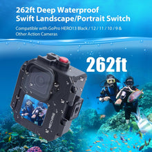 MECHRIG 262ft (80m) Underwater Waterproof Action Camera Case for Gopro Hero 13,12,11,10,9 etc - CAME - TV