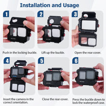 MECHRIG 262ft (80m) Underwater Waterproof Action Camera Case for Gopro Hero 13,12,11,10,9 etc - CAME - TV