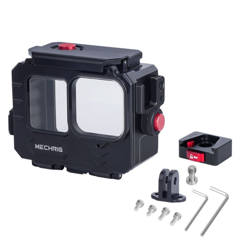 Mechrig 262ft/80m Underwater Waterproof Cage for GoPro 13/12/11/10/9 Action Camera With Gopro Mount And QR Base - CAME - TV