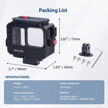 Mechrig 262ft/80m Underwater Waterproof Cage for GoPro 13/12/11/10/9 Action Camera With Gopro Mount And QR Base - CAME - TV