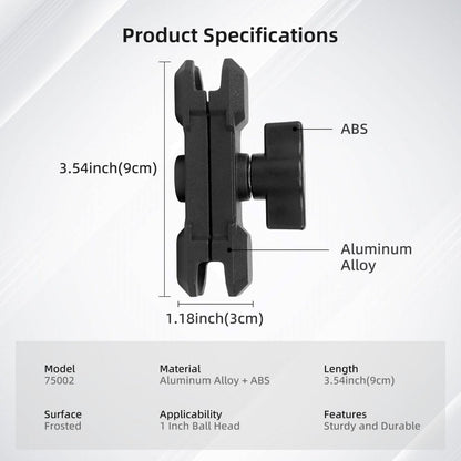 Mechrig 3.54" Length Durable Aluminum 1” Ball Head Connector Clamp - CAME - TV