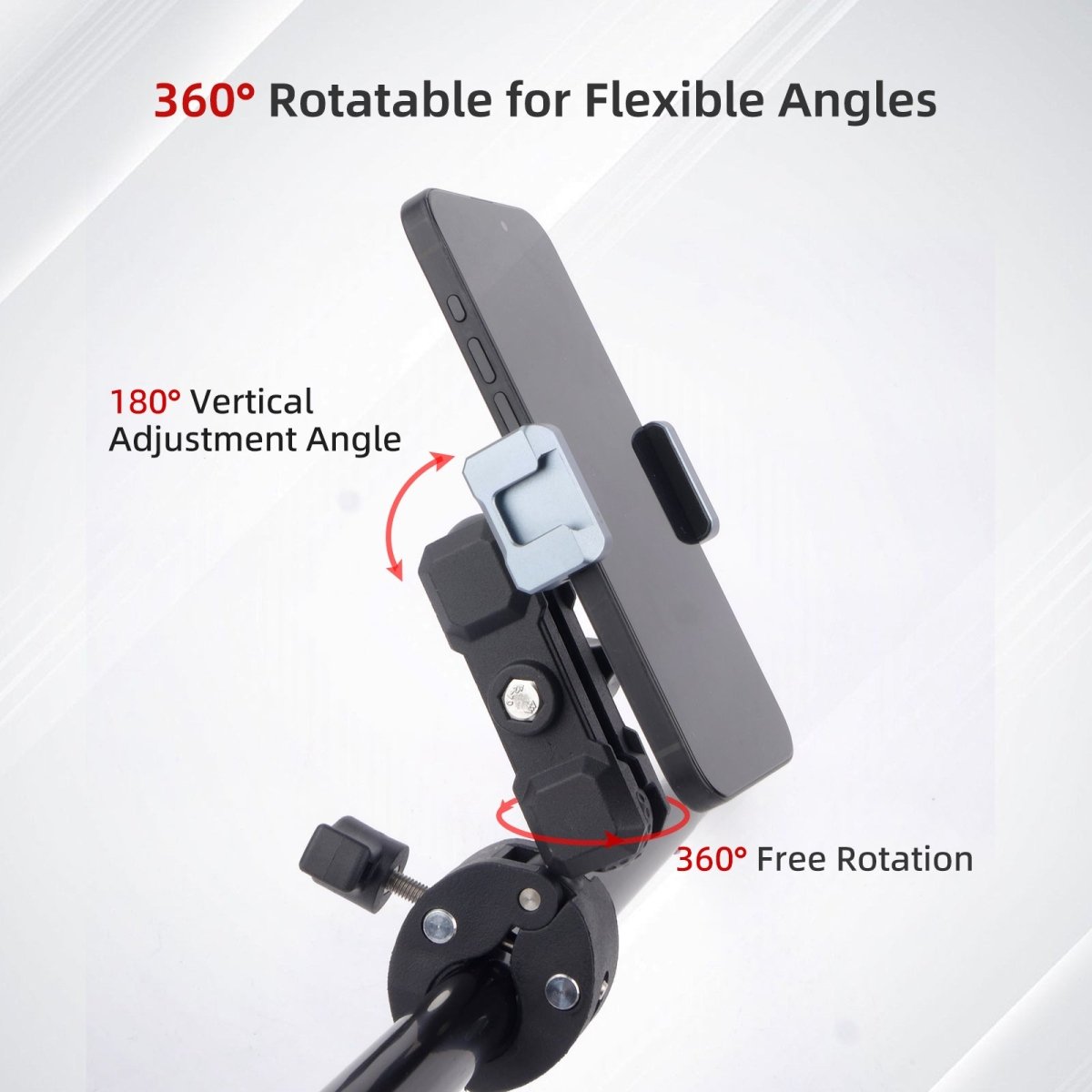 Mechrig 3.54" Length Durable Aluminum 1” Ball Head Connector Clamp - CAME - TV