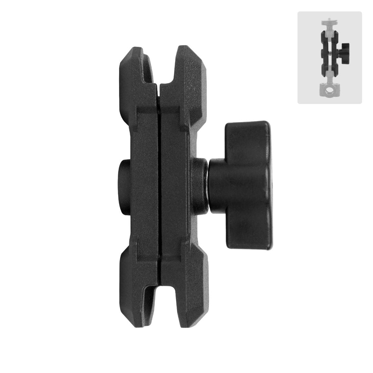 Mechrig 3.54" Length Durable Aluminum 1” Ball Head Connector Clamp - CAME - TV