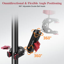 Mechrig 360° Adjustable Dual Super Clamp Mount with Ball Head Arm - CAME - TV