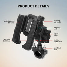 Mechrig 360° Quick Release Motorcycle Handlebar Phone Mount for E - Bikes & Scooters - CAME - TV