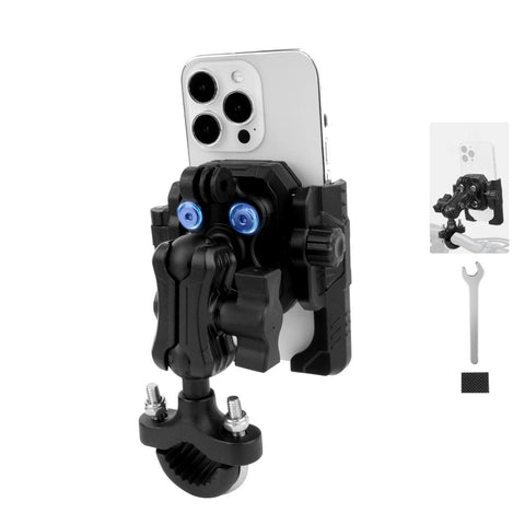 Mechrig 360° Quick Release Motorcycle Handlebar Phone Mount for E - Bikes & Scooters - CAME - TV