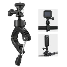 Mechrig 360° Rotatable Handlebar Mount Bike Clamp Clip Holder for GoPro Hero 13 12 11 10, Insta360 X5 X4, DJI OSMO Action 5 Pro 4 3 Pocket, Bicycle Motorcycle Rearview Mirror Tube Boots - CAME - TV