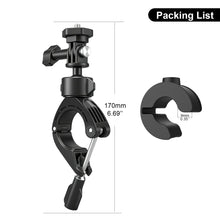 Mechrig 360° Rotatable Handlebar Mount Bike Clamp Clip Holder for GoPro Hero 13 12 11 10, Insta360 X5 X4, DJI OSMO Action 5 Pro 4 3 Pocket, Bicycle Motorcycle Rearview Mirror Tube Boots - CAME - TV
