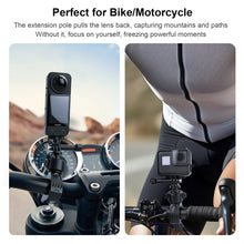Mechrig 360° Rotatable Handlebar Mount Bike Clamp Clip Holder for GoPro Hero 13 12 11 10, Insta360 X5 X4, DJI OSMO Action 5 Pro 4 3 Pocket, Bicycle Motorcycle Rearview Mirror Tube Boots - CAME - TV