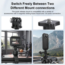 Mechrig 360° Rotatable Handlebar Mount Bike Clamp Clip Holder for GoPro Hero 13 12 11 10, Insta360 X5 X4, DJI OSMO Action 5 Pro 4 3 Pocket, Bicycle Motorcycle Rearview Mirror Tube Boots - CAME - TV