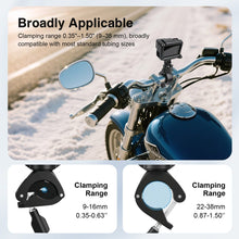 Mechrig 360° Rotatable Handlebar Mount Bike Clamp Clip Holder for GoPro Hero 13 12 11 10, Insta360 X5 X4, DJI OSMO Action 5 Pro 4 3 Pocket, Bicycle Motorcycle Rearview Mirror Tube Boots - CAME - TV