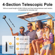Mechrig 360° Rotatable Telescopic Selfie Stick for GoPro/DJI/Insta360 - CAME - TV