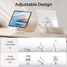 Mechrig 360° Rotate Metal Desk Mobile Phone Holder Stand Adjustable Tablet Stand - Silver - CAME - TV