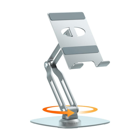 Mechrig 360° Rotate Metal Desk Mobile Phone Holder Stand Adjustable Tablet Stand - Silver - CAME - TV