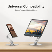 Mechrig 360° Rotate Metal Desk Mobile Phone Holder Stand Adjustable Tablet Stand - Silver - CAME - TV