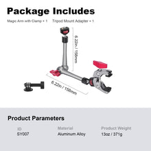 Mechrig 360° Rotating 52mm Clamp Magic Arm with 1/4