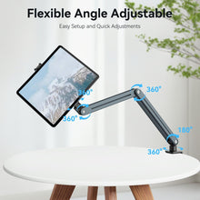 Mechrig 360° Rotating Aluminum Alloy Tablet Stand Foldable Desk Mount with Clamp Lazy Mobile Phone Holder - CAME - TV