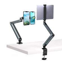 Mechrig 360° Rotating Aluminum Alloy Tablet Stand Foldable Desk Mount with Clamp Lazy Mobile Phone Holder - CAME - TV