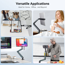Mechrig 360° Rotating Aluminum Alloy Tablet Stand Foldable Desk Mount with Clamp Lazy Mobile Phone Holder - CAME - TV