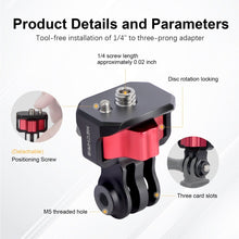 Mechrig 360° Rotating Camera Mount Adapter with 1/4