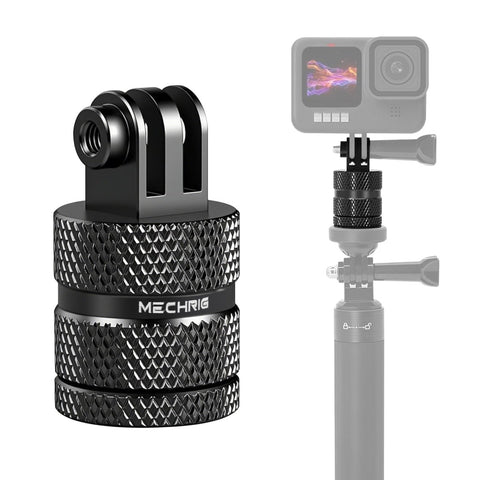 Mechrig 360° Rotating Metal Adapter 1/4 Screw to GoPro Stand - CAME - TV