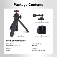 Mechrig 360° Rotation 3 - Section Telescopic Tripod with POCKET 3 Expansion Kit - CAME - TV