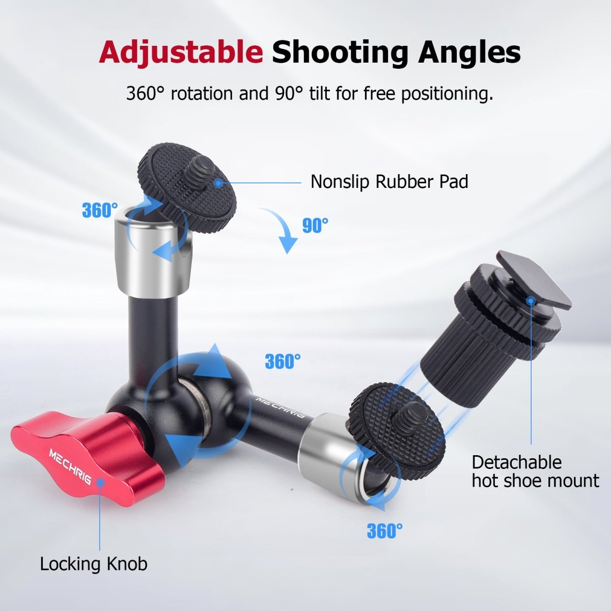 Mechrig 360° Rotation 7" Stainless Steel Adjustable Magic Arm - CAME - TV