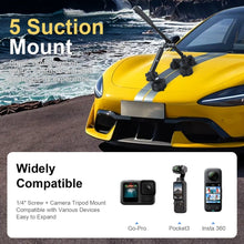 Mechrig 5 in 1 Suction Car Mount 360° Ball Head Kit with 116cm Selfie Stick for Action Camera - CAME - TV