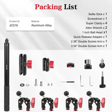Mechrig Adjustable Camera Mount with 5 - Section Pole and Four Super Clamps - CAME - TV