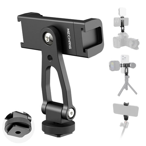 Mechrig Aluminum 360° Rotation & 180° Tilt Phone Clamp with Cold Shoe Base - CAME - TV
